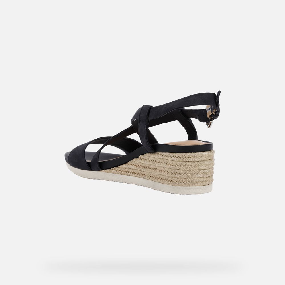 Geox Bayan Sandalet Lacivert - Ischia Corda - KIH-798105